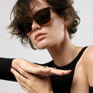 Trendy Rectangle Square Frame Polarized Sunglasses
